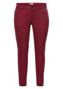 sheego Casual, Damen Anzughose, Bordeaux