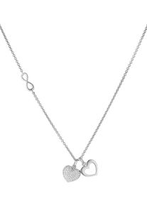 C-Collection, Damen Kette, Silber / Weiß
