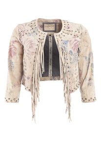 Mustang, Damen Lederkurzjacke 'Iena', Creme