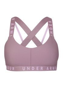 Under Armour, Damen Sport-BH 'Wordmark Strappy Sportlette', Lila / Weiß