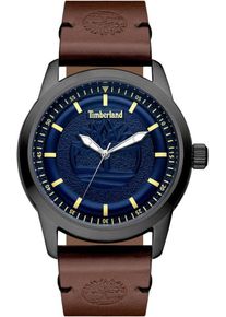 Timberland, Herren Quarzuhr 'Howland', Ultramarinblau / Dunkelbraun / Gelb / Anthrazit
