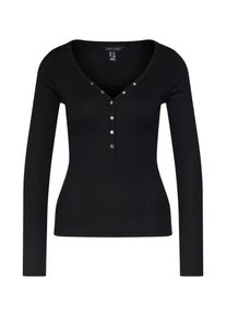New Look, Damen Shirt 'NECK POPPER', Schwarz