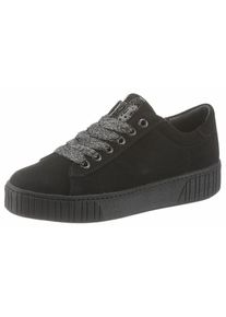 Marco Tozzi, Damen Sneaker, Dunkelgrau / Schwarz / Silber