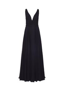 Mascara, Damen Kleid 'SIDE VENTS PEARLS', Schwarz