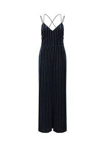 Vila, Damen Jumpsuit, Nachtblau / Schwarz