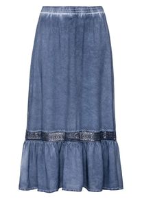 SheeGOTit, Damen Maxirock, Rauchblau