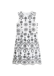 Mango, Damen Kleid 'Willow-h', Schwarz / Weiß