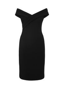 Apart, Damen Abendkleid mit Stäbchen hinten und an den Seiten, Schwarz
