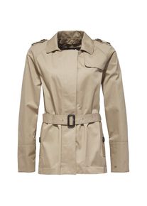 Tommy Hilfiger, Damen Outdoorjacke 'CITY COTTON SHORT TRENCH', Beige