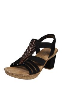 Rieker, Damen Sandalette 'Spinal', Schwarz