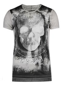 Trueprodigy, Herren T-Shirt 'Lost in Black', Grau