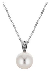 Christ, Damen Kette '87482383', Silber / Perlweiß