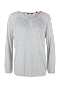s.Oliver RED LABEL, Damen Langarmshirt, Graumeliert