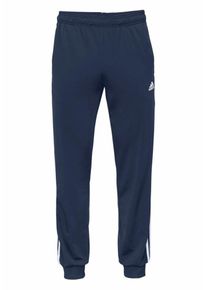 adidas Performance, Herren Trainingshose 'ESSENTIAL 3STRIPES TRAINING TRICOT', Marine / Weiß