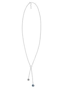 Skagen, Damen Kette 'SEA GLASS', Rauchblau / Silber