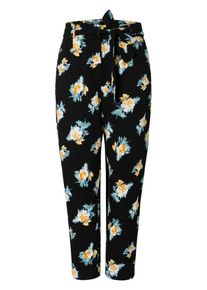 Pieces, Damen Hose, Hellblau / Gelb / Schwarz