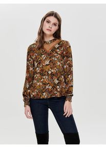 Only, Damen Shirt, Braun / Mischfarben
