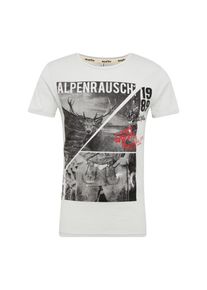 Marjo, Herren T-Shirt 'M84 Alpenrausch', Graphit / Weiß