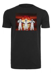 Mister Tee, Herren Shirt 'Stormtrooper Nuclear', Dunkelrot / Schwarz / Weiß