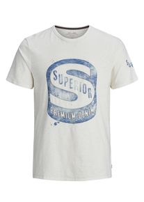 Jack & Jones JACK & JONES, Herren T-Shirt, Blau / Weiß