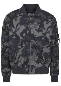 Urban Classics, Herren Vintage Bomber Jacket, Grau / Dunkelgrau