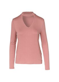 Pieces, Damen Langarmshirt, Rosa
