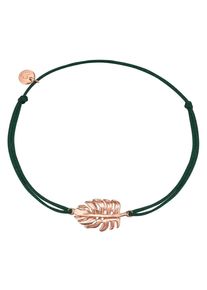 Glanzst&uuml;cke M&uuml;nchen Glanzst&uuml;cke M&uuml;nchen, Damen Textilarmband, Rosegold / Gr&uuml;n