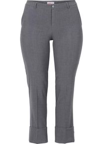 sheego Class, Damen Stretchhose, Graumeliert