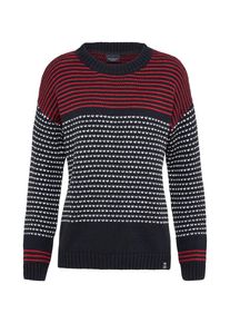 Iriedaily, Damen Strickpullover, Rot / Schwarz
