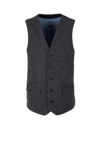s.Oliver RED LABEL, Herren Weste, Basaltgrau / Schwarz