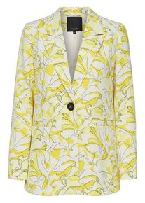 Selected Femme, Damen Blazer, Gelb / Weiß