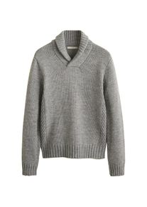 Mango Man, Herren Pullover 'Arrow', Graumeliert