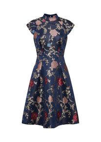 Chi Chi London, Damen Kleid, Blau / Mischfarben