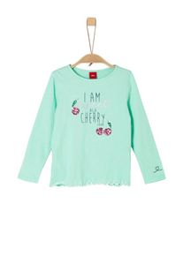 s.Oliver Junior, Mädchen Longsleeve, Mint / Pink / Schwarz