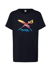 Iriedaily, Damen Shirt 'Flagcolor', Mischfarben / Schwarz