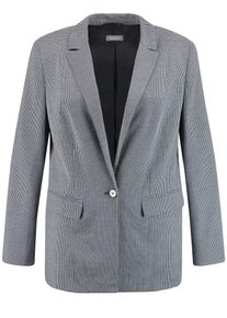 SAMOON, Damen Blazer, Schwarz / Weiß