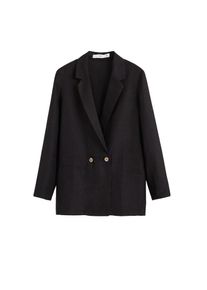 Mango, Damen Blazer 'Braid-n', Schwarz