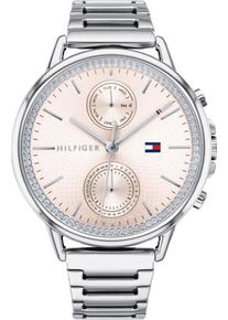 Tommy Hilfiger, Damen Multifunktionsuhr 'DRESSED UP', Ros&eacute; / Silber