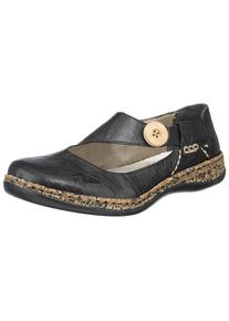 Rieker, Damen Halbschuhe, Schwarz