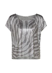 monari, Damen T Shirt, Hellgrau / Dunkelgrau