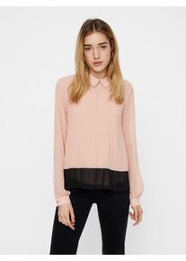 Véro Moda VERO MODA, Damen Bluse, Puder / Schwarz