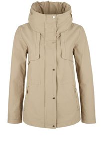 s.Oliver RED LABEL, Damen Leichter Parka mit Glanz-Zippern, Khaki