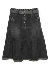 Joe Browns, Damen Jeansrock, Schwarz