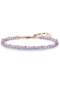 Thomas Sabo, Damen Armband 'Violett, A1718-061-13-L19v', Rosegold / Helllila