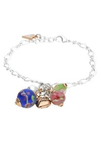 Guess, Damen Armband 'UBB11118', Blau / Apfel / Rosa / Silber