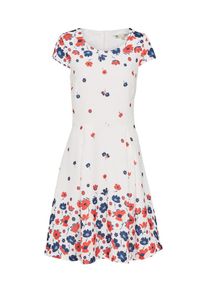YUMI, Damen Kleid 'FLORAL', Blau / Rot / Weiß