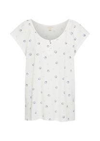 Esprit, Damen T-Shirt, Blau / Offwhite