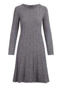 Apart, Damen Strickkleid, Graumeliert
