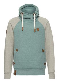 Naketano, Herren Kapuzenpullover, T&uuml;rkis / Grau