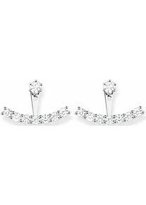 Thomas Sabo, Damen Paar Ohrstecker 'H1904-051-14', Silber / Weiß